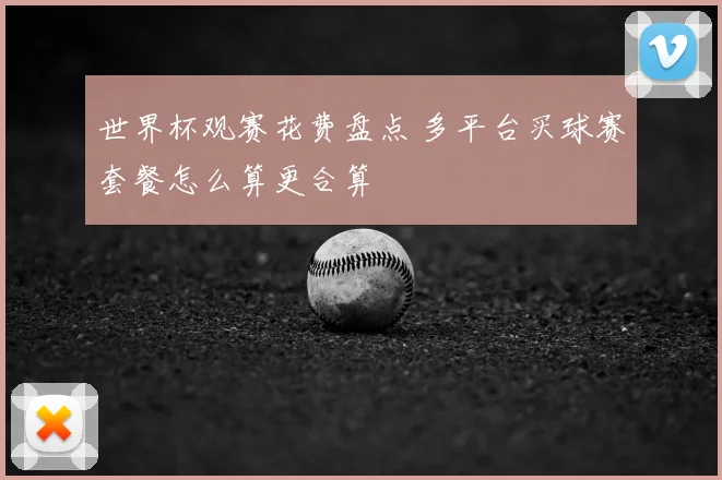 世界杯观赛花费盘点 多平台买球赛套餐怎么算更合算